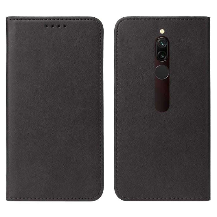 For Xiaomi Redmi 8 Magnetic Closure Leather Phone Case(Black)