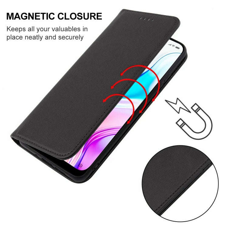 For Xiaomi Redmi 8 Magnetic Closure Leather Phone Case(Black)