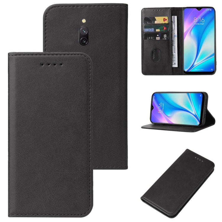 For Xiaomi Redmi 8A Pro Magnetic Closure Leather Phone Case(Black)