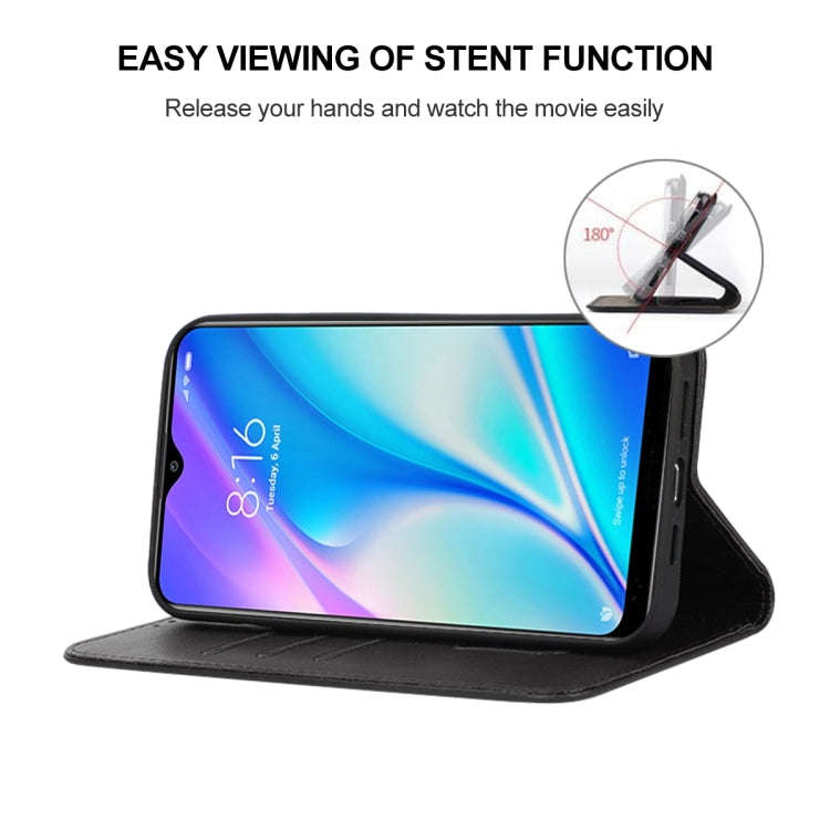 For Xiaomi Redmi 8A Pro Magnetic Closure Leather Phone Case(Black)