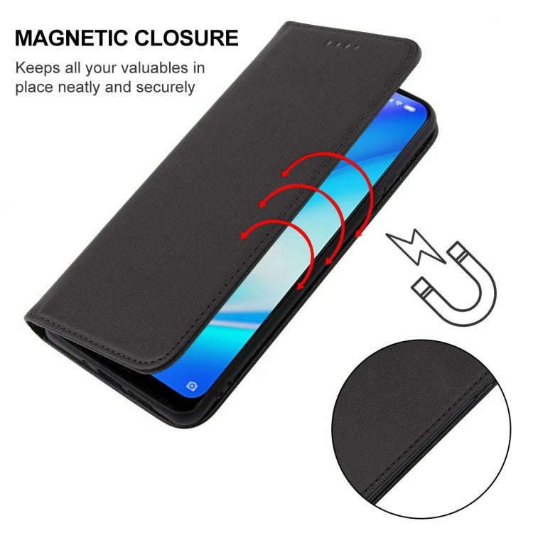 For Xiaomi Redmi 8A Pro Magnetic Closure Leather Phone Case(Black)