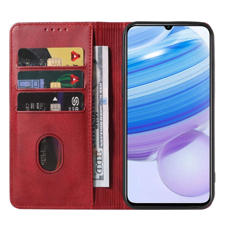 For Xiaomi Redmi 10X Pro 5G Magnetic Closure Leather Phone Case(Red)