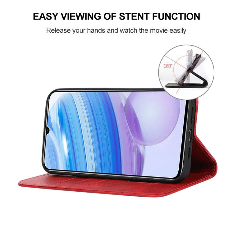 For Xiaomi Redmi 10X Pro 5G Magnetic Closure Leather Phone Case(Red)