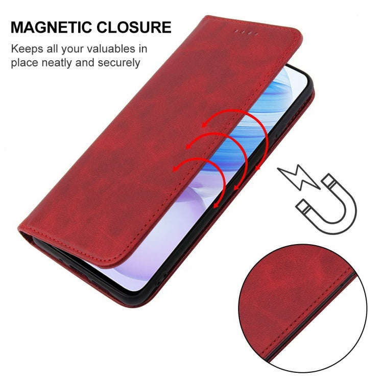For Xiaomi Redmi 10X Pro 5G Magnetic Closure Leather Phone Case(Red)