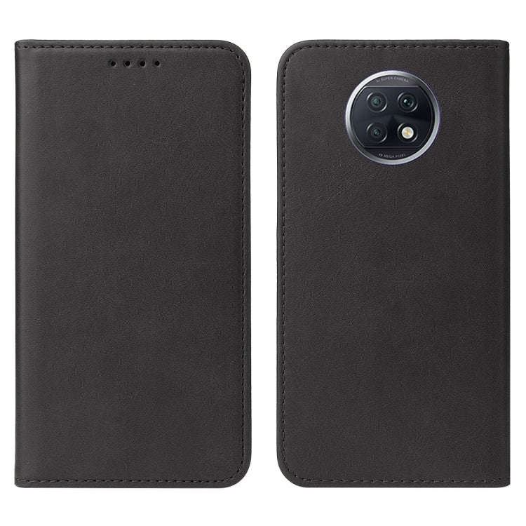 For Xiaomi Redmi Note 9T Magnetic Closure Leather Phone Case(Black)