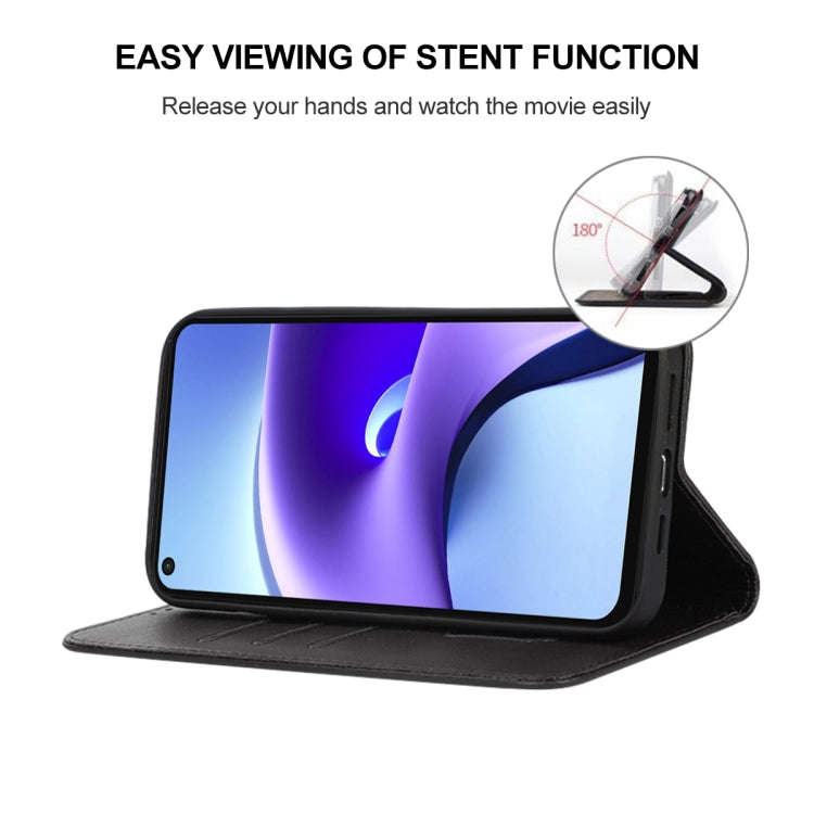 For Xiaomi Redmi Note 9T Magnetic Closure Leather Phone Case(Black)