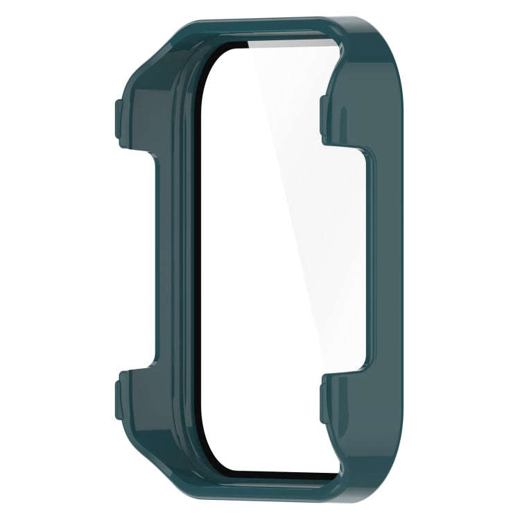For Realme Watch 3 Tempered Glass Film PC Watch Case(Pine Green)