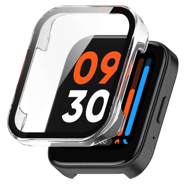 For Realme Watch 3 Tempered Glass Film PC Watch Case(Transparent)