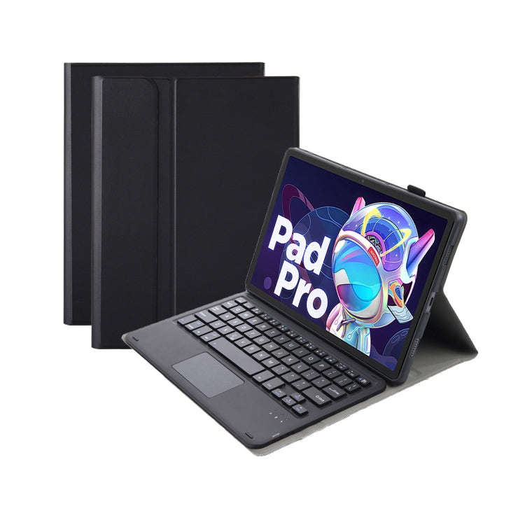 AM18-A Bluetooth Keyboard Leather Case with Touchpad For Lenovo XiaoXin Pad Pro 2022 11.2 inch(Bl...