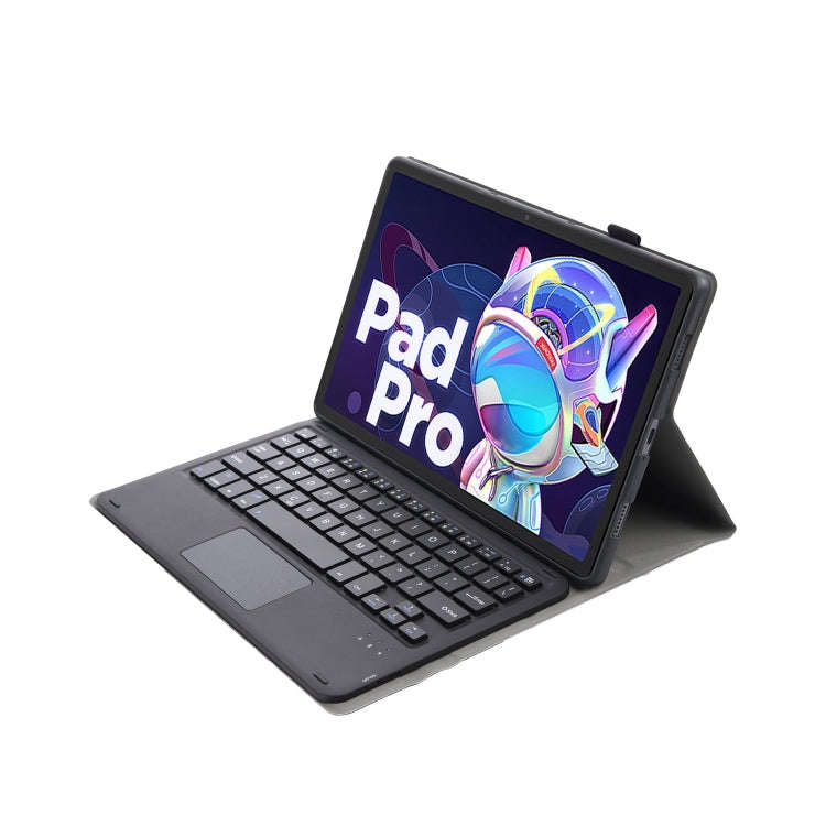 AM18-A Bluetooth Keyboard Leather Case with Touchpad For Lenovo XiaoXin Pad Pro 2022 11.2 inch(Bl...