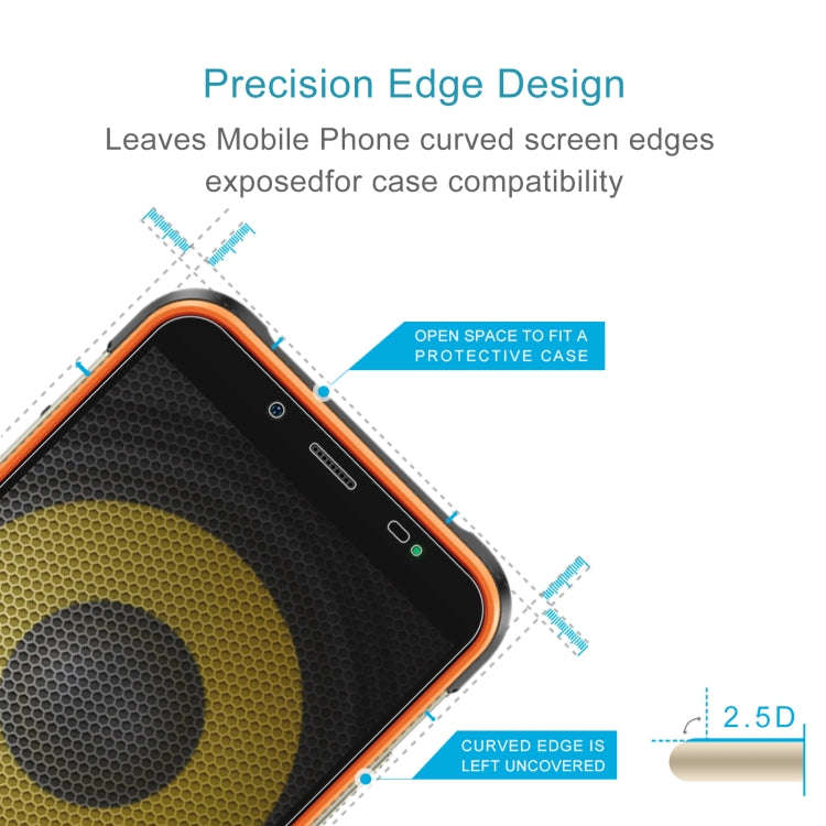 For Ulefone Power Armor 16 Pro 50 PCS 0.26mm 9H 2.5D Tempered Glass Film