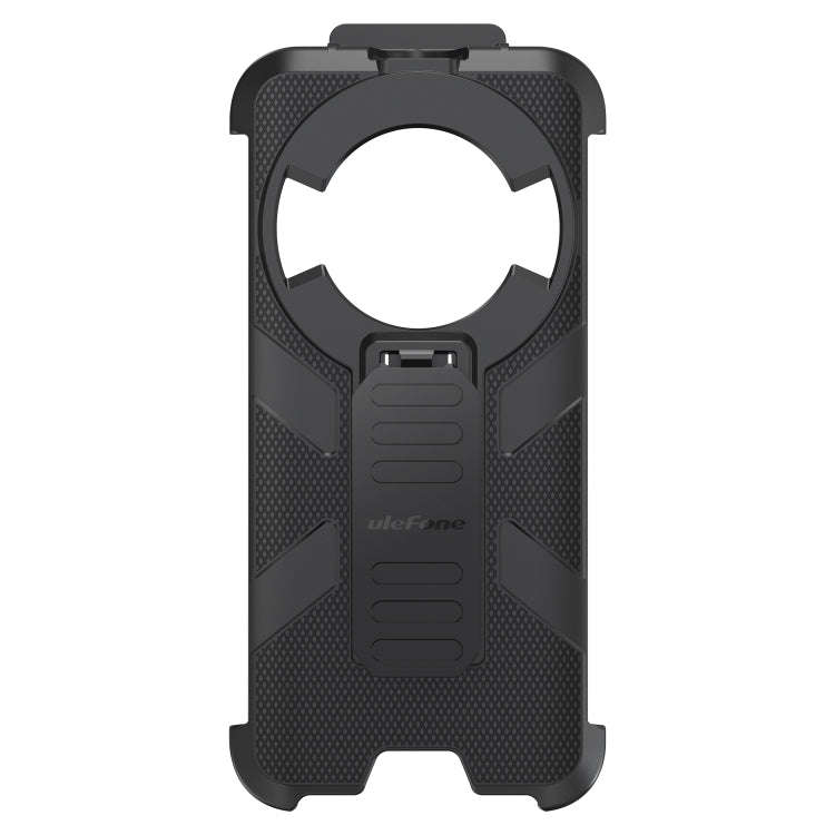 For Ulefone Power Armor 16 Pro / Power Armor 16S Ulefone Back Clip Phone Case with Carabiner(Black)