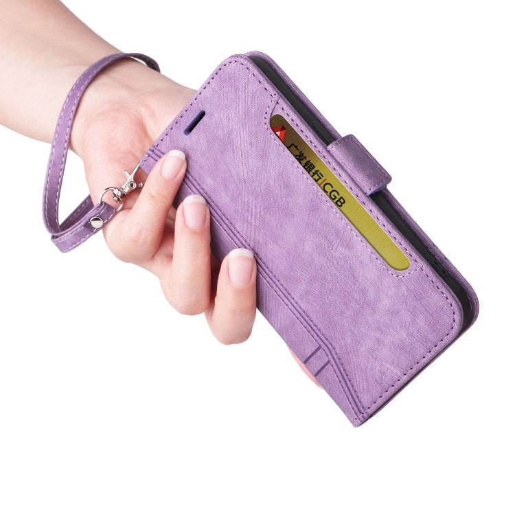 For Honor X7 BETOPNICE Dual-side Buckle Leather Phone Case(Purple)