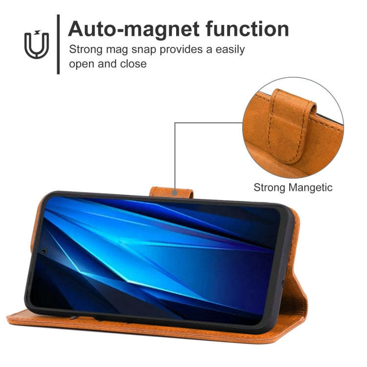 For Tecno Pova Neo 2 Leather Phone Case(Brown)