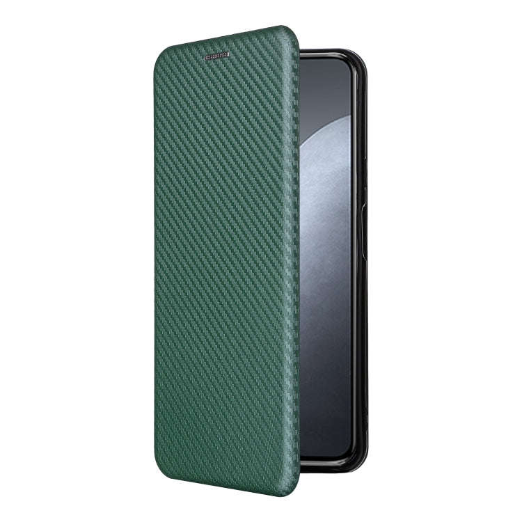 For Cubot X50 Carbon Fiber Texture Leather Phone Case(Green)