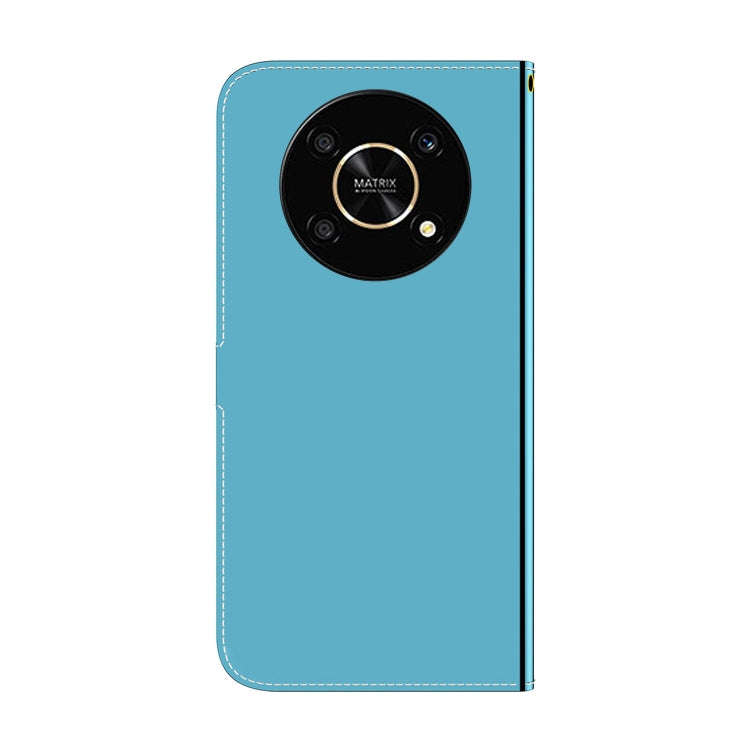 For Honor X9 / X9 5G Imitated Mirror Surface Flip Leather Phone Case(Blue)