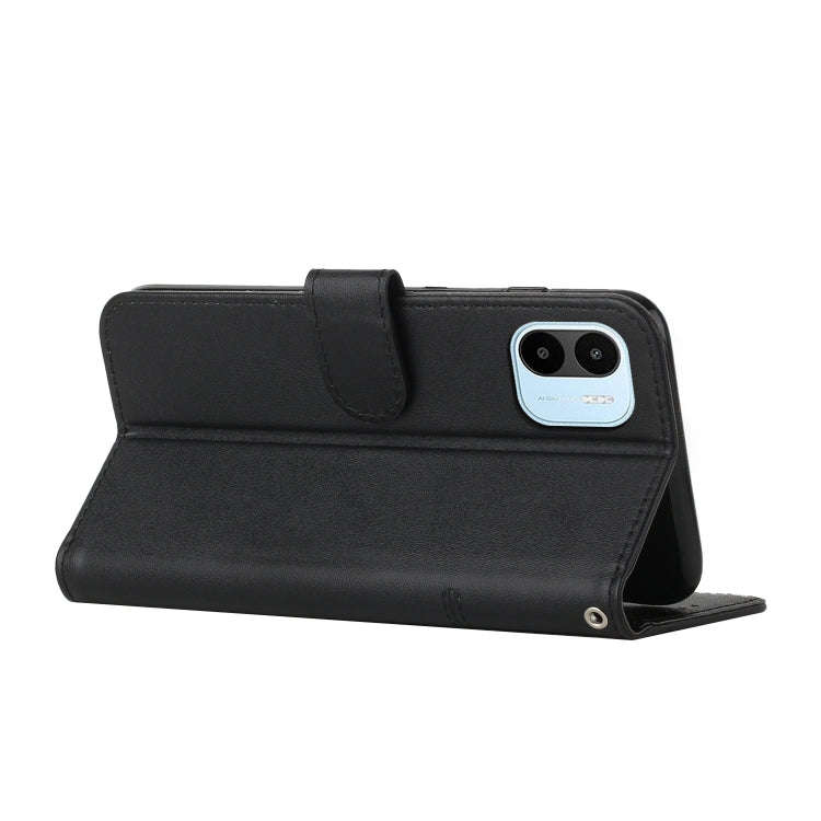 For Xiaomi Redmi A1 Stitching Calf Texture Buckle Leather Phone Case(Black)
