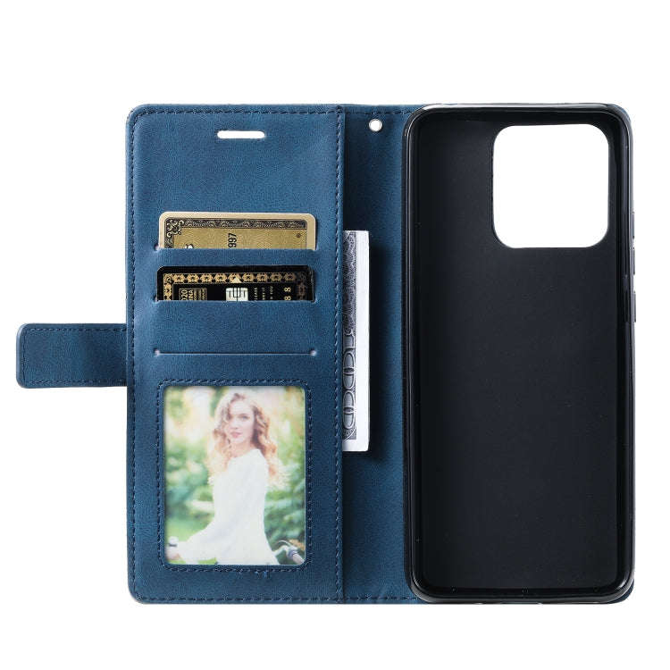 For Xiaomi Redmi 10A Skin Feel Splicing Leather Phone Case(Blue)