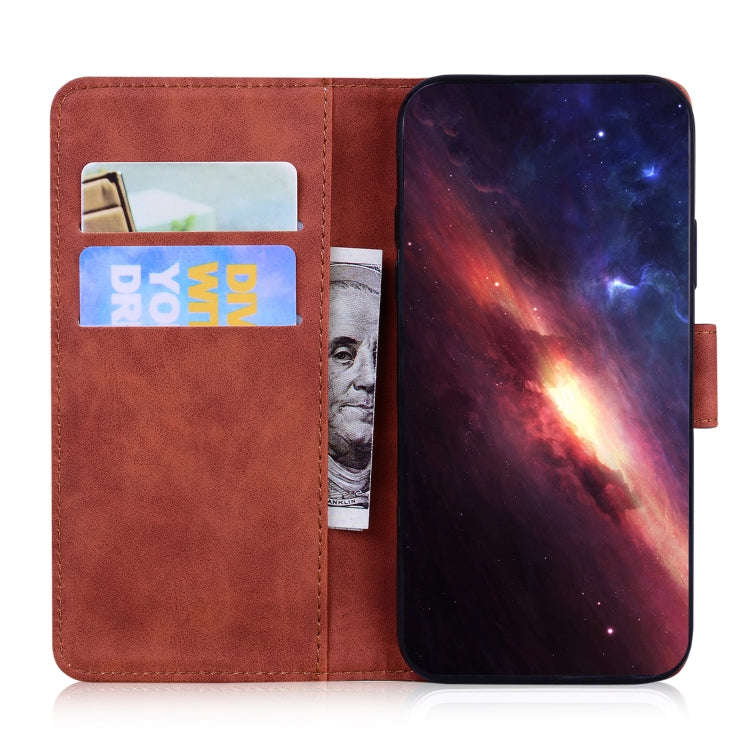 For Infinix Note 12 Pro 5G Skin Feel Pure Color Flip Leather Phone Case(Brown)