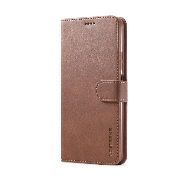 For Xiaomi Redmi A1 LC.IMEEKE Calf Texture Horizontal Flip Leather Case(Brown)