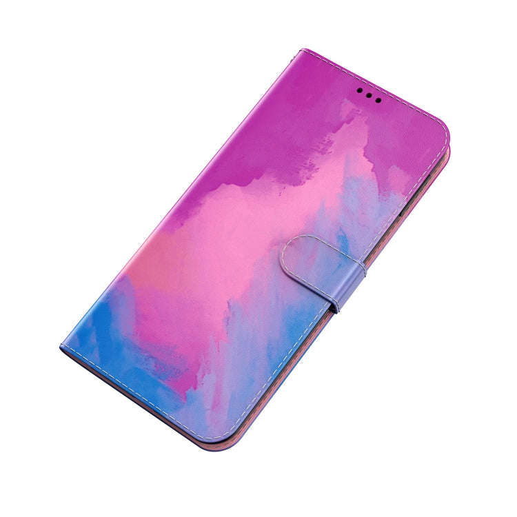 For Xiaomi Redmi A1 Watercolor Pattern Flip Leather Phone Case(Purple Red)
