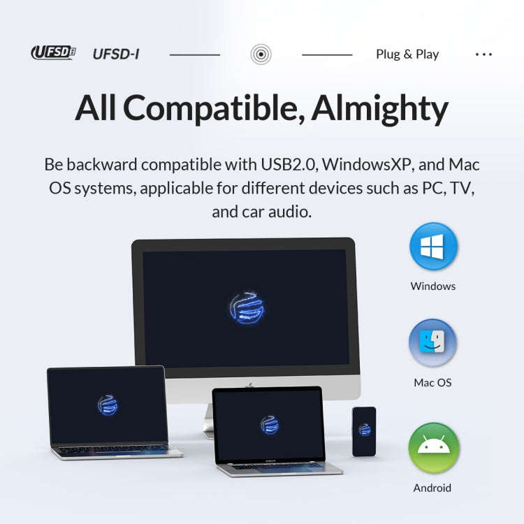 ORICO UFS Flash Drive, Read: 411MB/s, Write: 353MB/s, Memory:256GB, Port:USB-A(Silver)