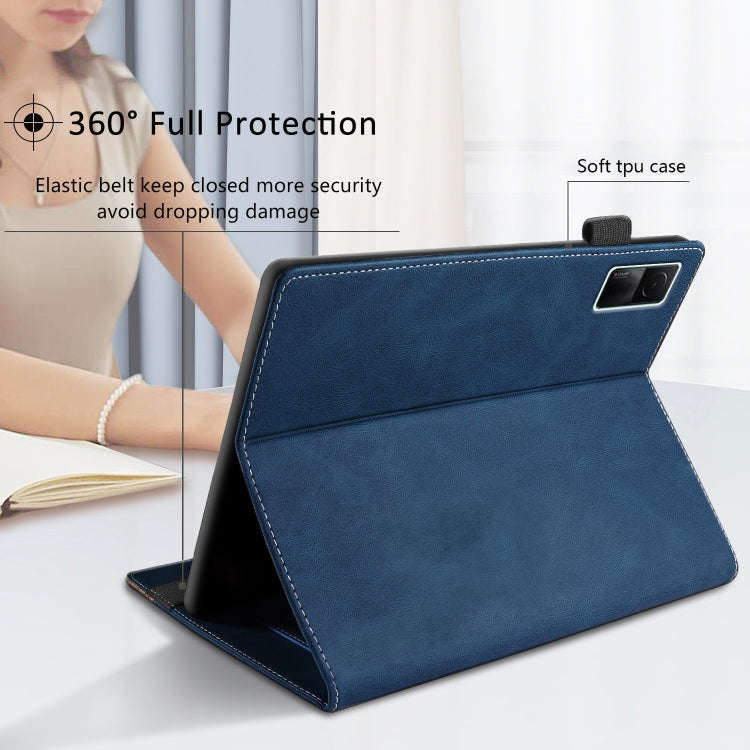 For Xiaomi Redmi Pad 10.61 Splicing Series Tablet PC Leather Case(Royal Blue)