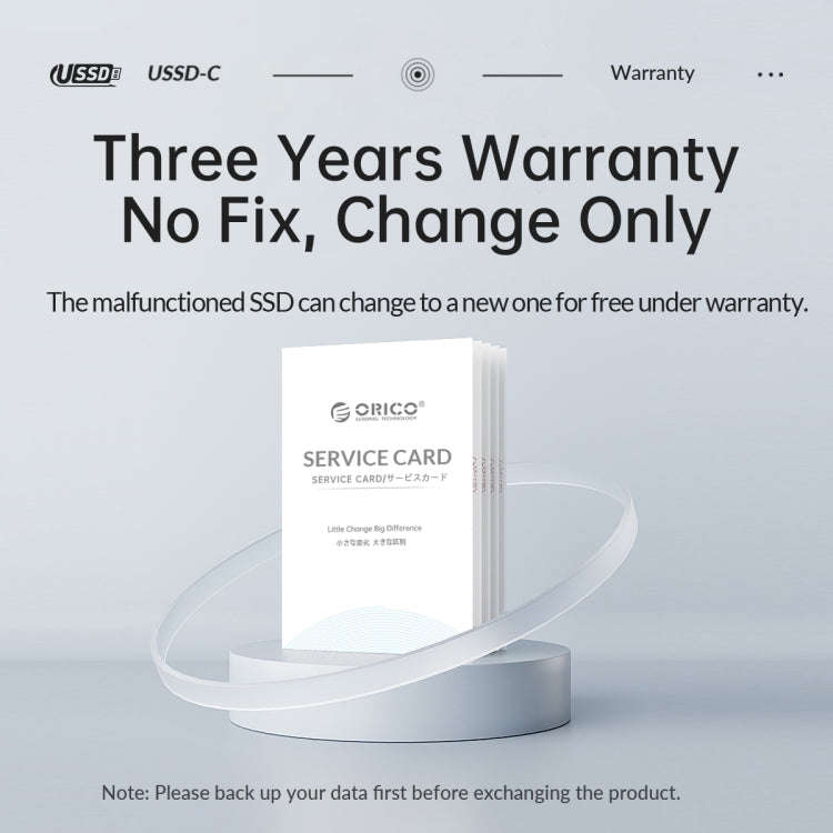 ORICO USB Solid State Flash Drive, Read: 520MB/s, Write: 450MB/s, Memory:1TB, Port:Type-C(Silver)