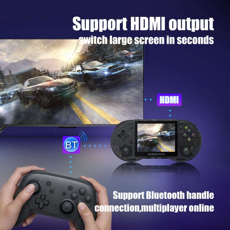ANBERNIC RG353P Handheld Game Console 3.5 inch Screen Android Linux System 16G(Black)