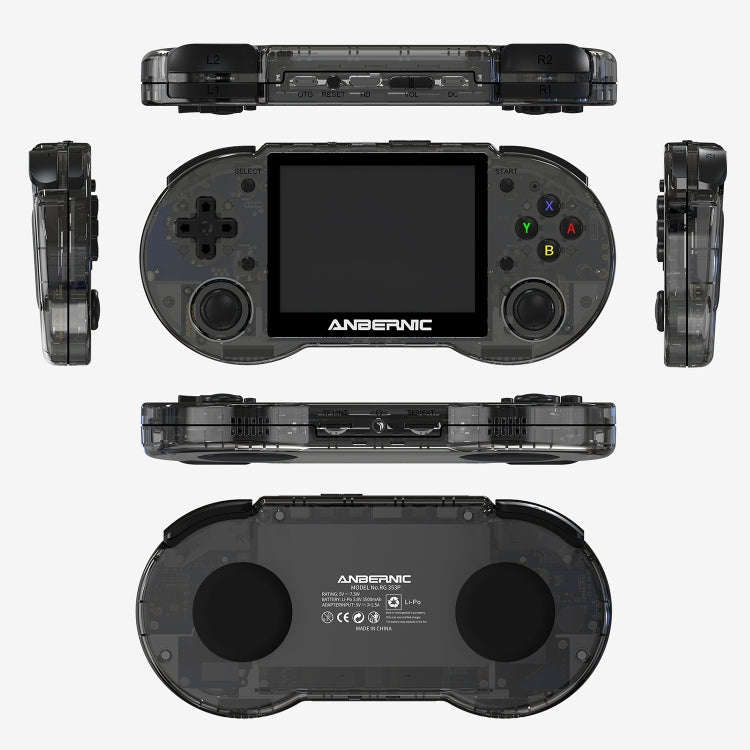 ANBERNIC RG353P Handheld Game Console 3.5 inch Screen Android Linux System 16G+64G(Black)