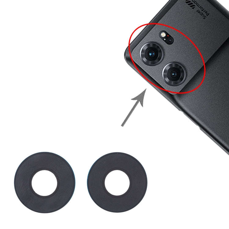 For OPPO K10 5G China 10 PCS Back Camera Lens