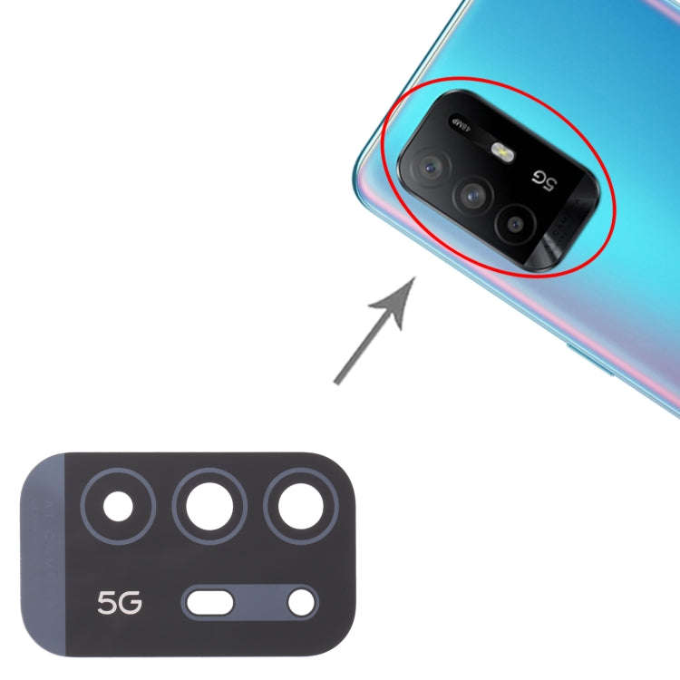 For OPPO F19 Pro+/A94 5G/A95 5G 10 PCS Back Camera Lens