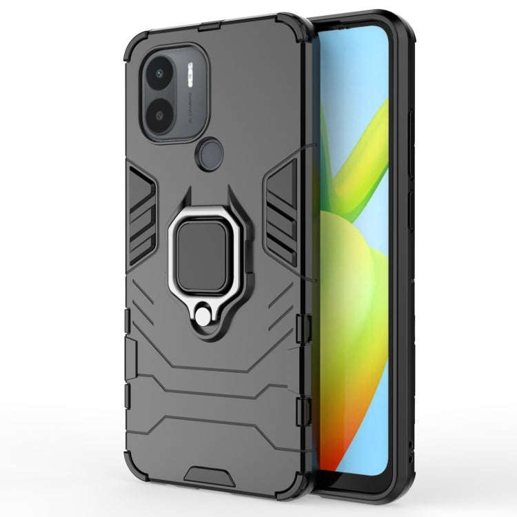 For Xiaomi Redmi A1+ Magnetic Ring Holder PC + TPU Phone Case(Black)