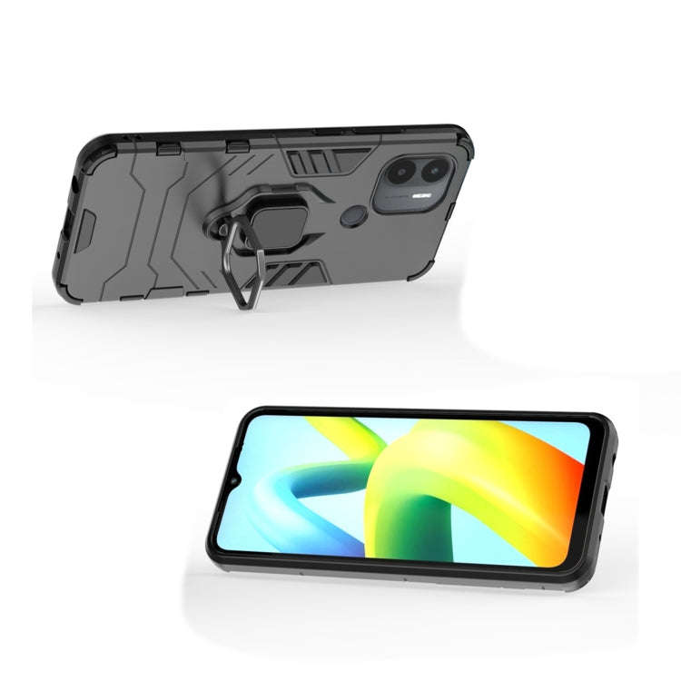 For Xiaomi Redmi A1+ Magnetic Ring Holder PC + TPU Phone Case(Black)