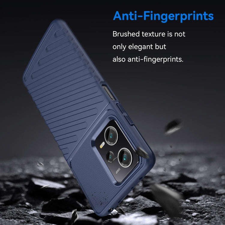For Xiaomi Redmi Note 12 Pro 5G China Thunderbolt Shockproof TPU Protective Soft Phone Case(Blue)