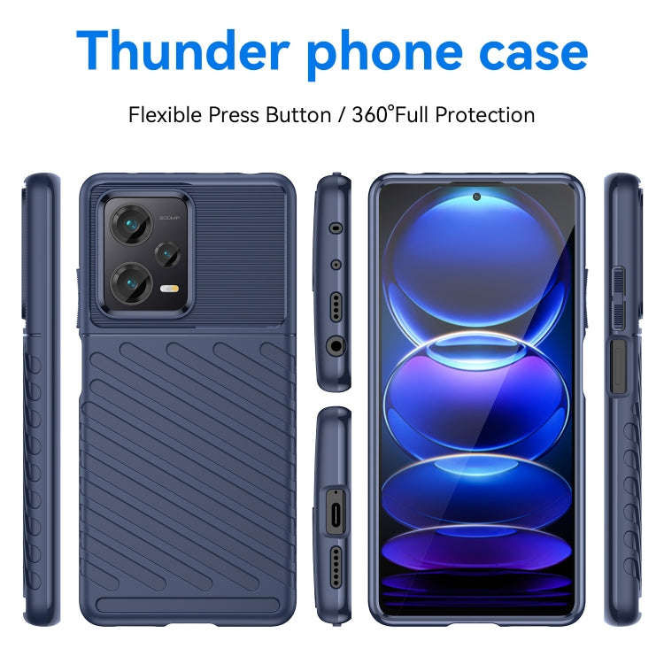 For Xiaomi Redmi Note 12 Pro+ China / Global Thunderbolt Shockproof TPU Protective Soft Phone Cas...