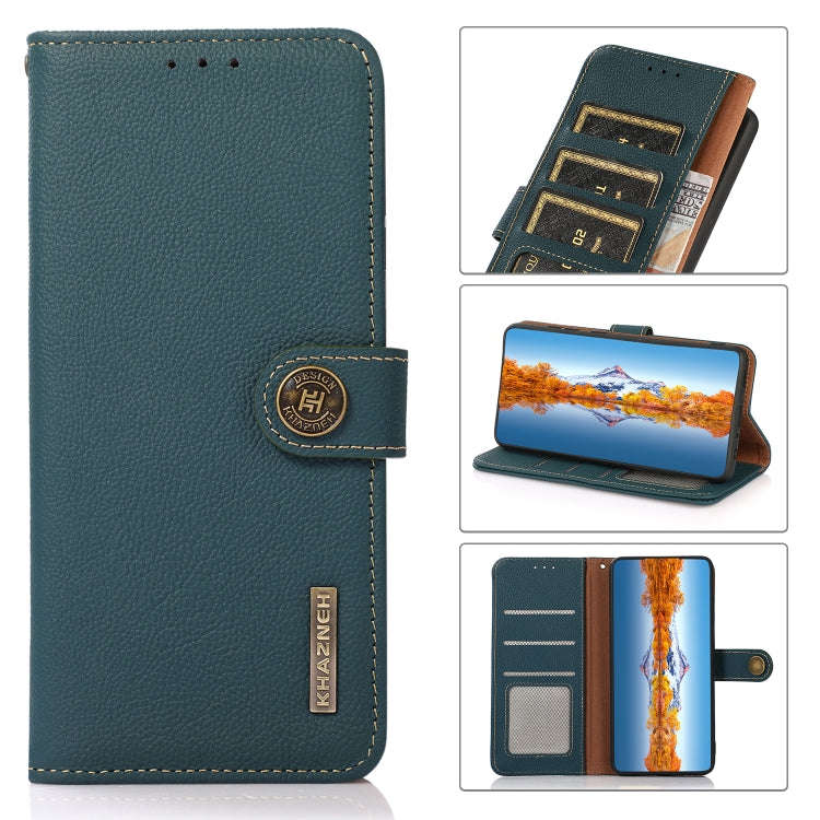 For Xiaomi Redmi Note 12 Pro+ China / Redmi Note 12 Explorer KHAZNEH Custer Genuine Leather RFID ...
