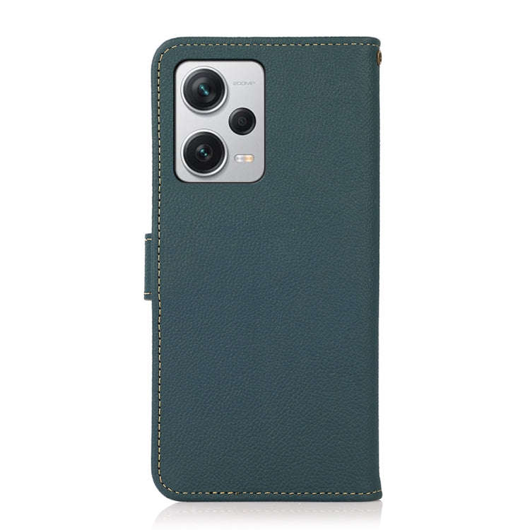 For Xiaomi Redmi Note 12 Pro+ China / Redmi Note 12 Explorer KHAZNEH Custer Genuine Leather RFID ...