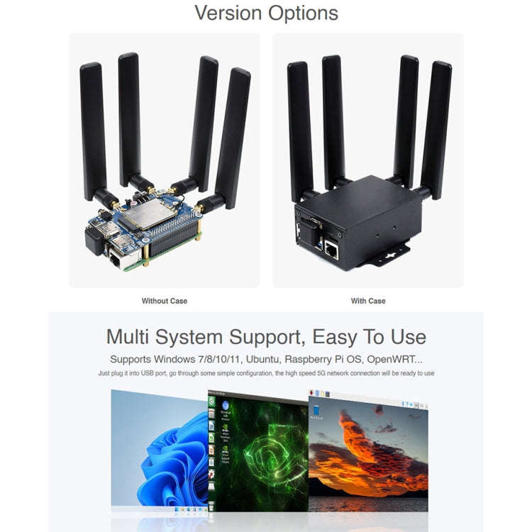 Waveshare SIM8262E-M2/SIM8202G-M2 5G HAT for Raspberry Pi