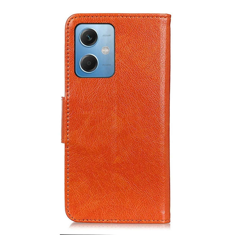 For Xiaomi Redmi Note 12 China Nappa Texture Leather Phone Case(Orange)