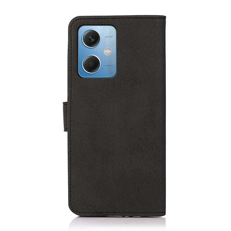 For Xiaomi Redmi Note 12 China KHAZNEH Matte Texture Leather Phone Case(Black)