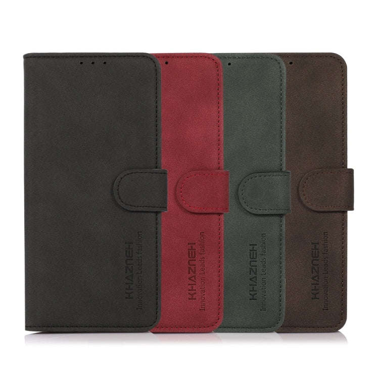 For Xiaomi Redmi Note 12 China KHAZNEH Matte Texture Leather Phone Case(Black)