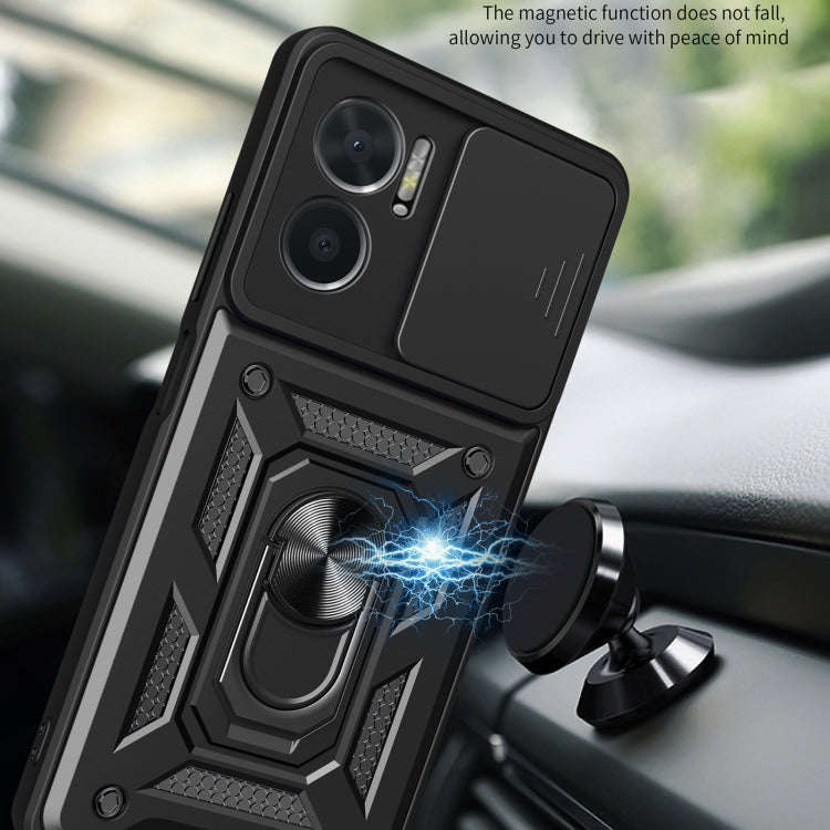For Xiaomi Redmi 10 5G Sliding Camera Design TPU + PC Phone Case(Red)