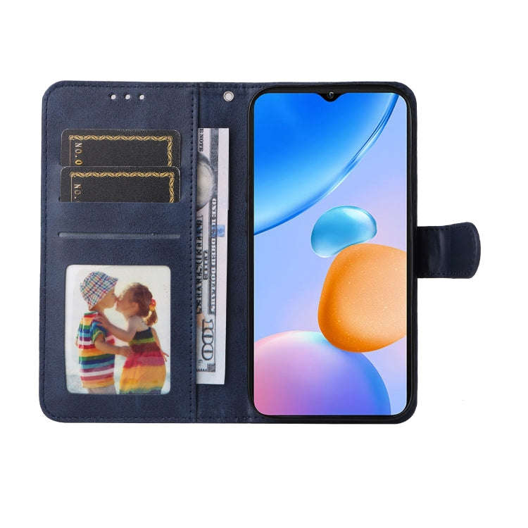 For Xiaomi Redmi 11 Prime 4G Classic Calf Texture Flip Leather Case(Blue)