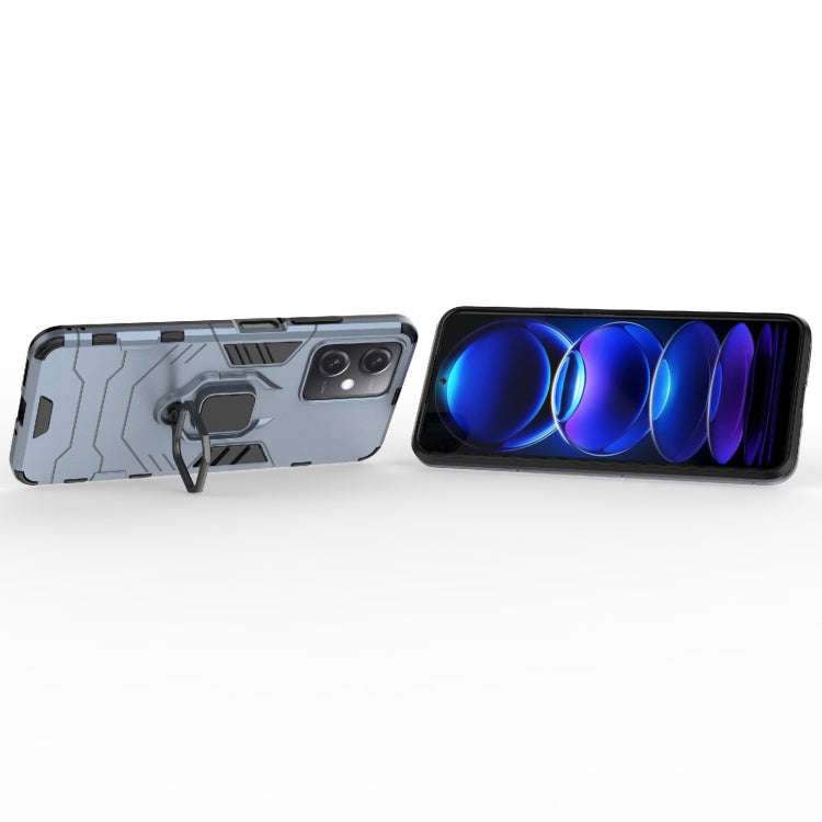 For Xiaomi Redmi Note 12 China PC + TPU Shockproof Protective Phone Case with Magnetic Ring Holde...