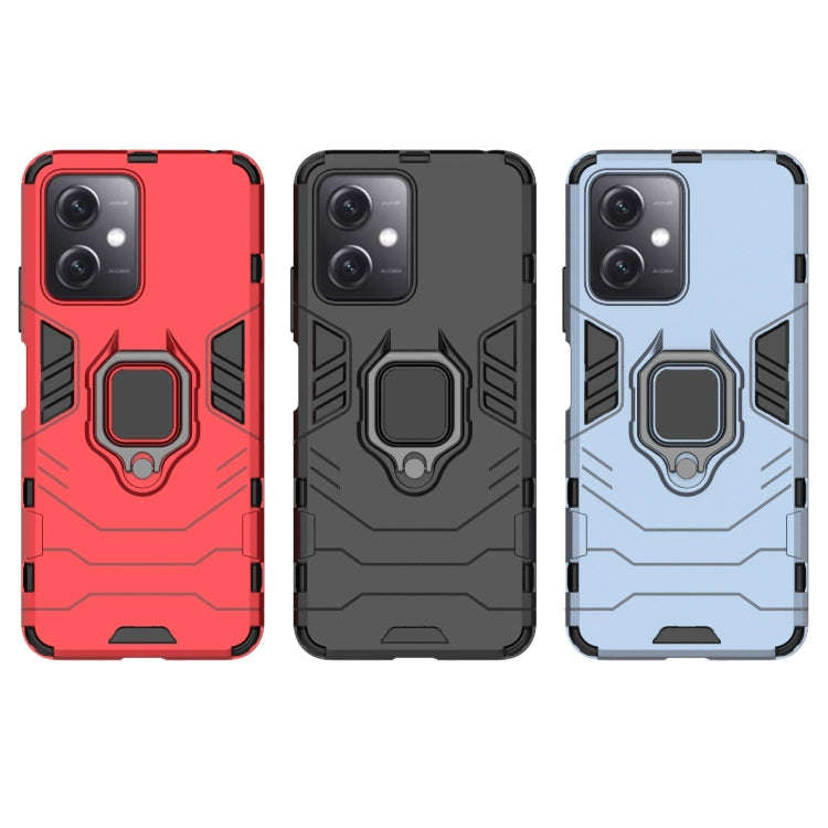 For Xiaomi Redmi Note 12 China PC + TPU Shockproof Protective Phone Case with Magnetic Ring Holde...