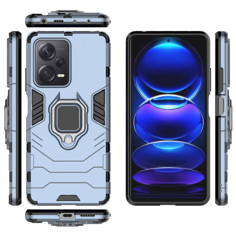 For Xiaomi Redmi Note 12 Pro+ China PC + TPU Shockproof Protective Phone Case with Magnetic Ring ...
