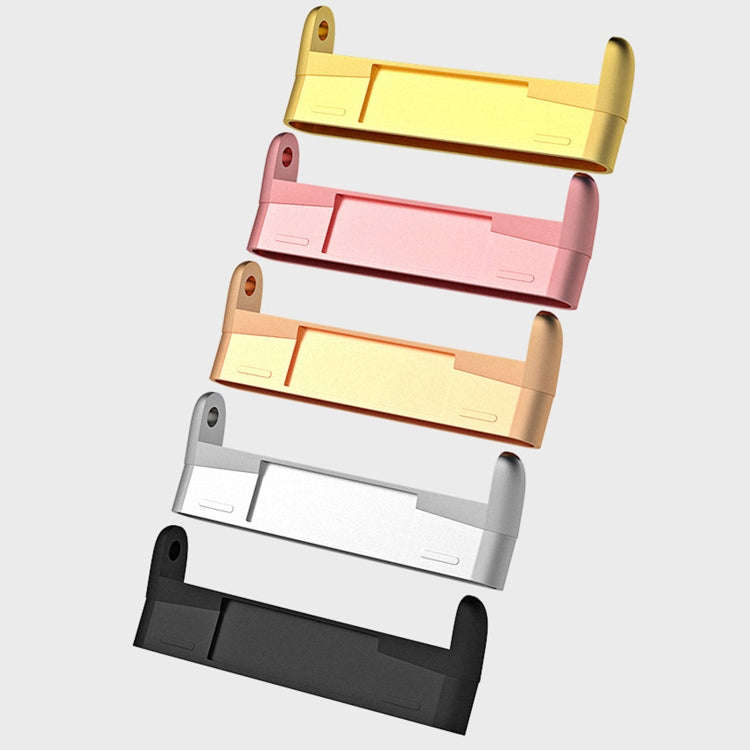 For Fitbit Versa 4 / Versa 3 / Sense 2 1 Pairs Watch Band Connector(Rose Pink)
