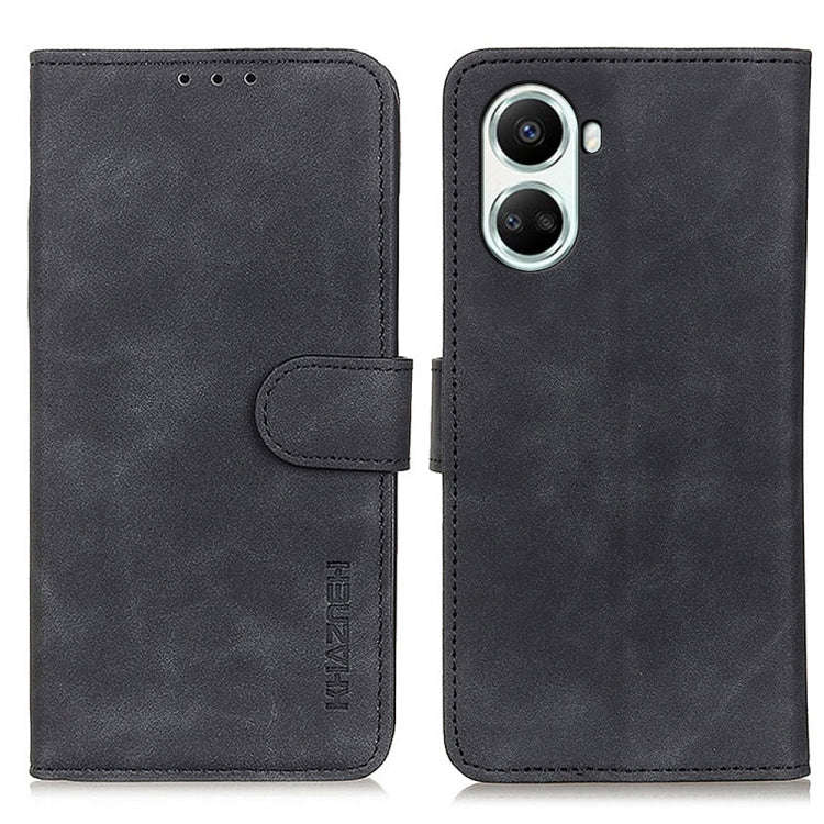 For Huawei Nova 10 SE KHAZNEH Retro Texture Horizontal Flip Leather Phone Case(Black)