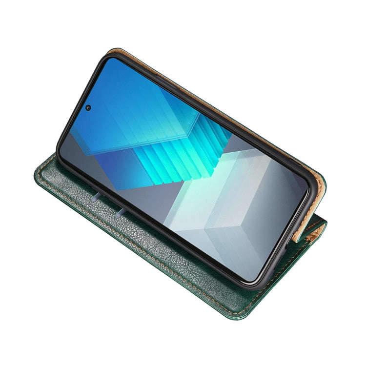 For Huawei nova Y61 Gloss Oil Solid Color Magnetic Leather Phone Case(Black)